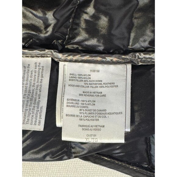 New Andrew Marc Black Premium Down Filled Puffer Packable Coat Zip Pocket Sz XL - Picture 6 of 16